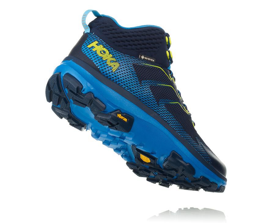 Hoka One One Turisticke Topanky Panske Námornícka Modrá - Toa GORE-TEX - 27396-SZWP